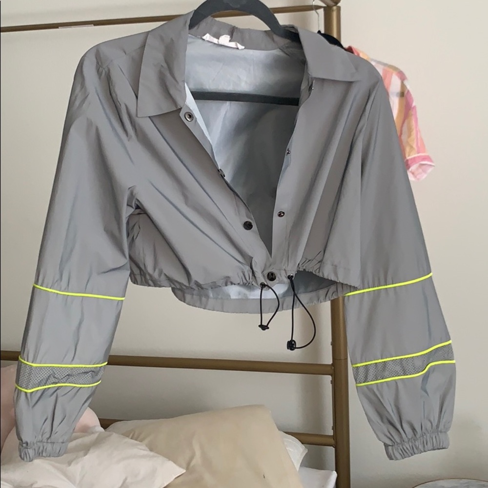 Reflective Crop Top Jacket / Med - image 1